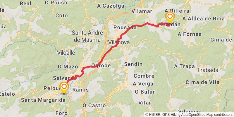 Camino del Norte stage 36 Map
