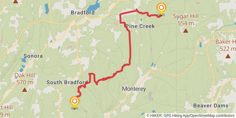 North Country Trail - New York stage 21 Map