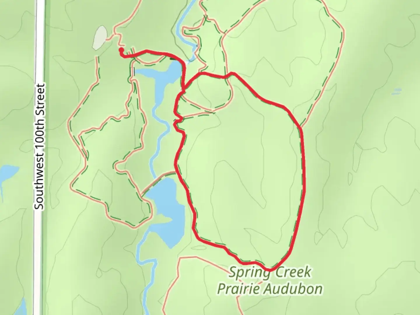 An image depicting the trail Prairie Loop Trail and its surrounding area.
