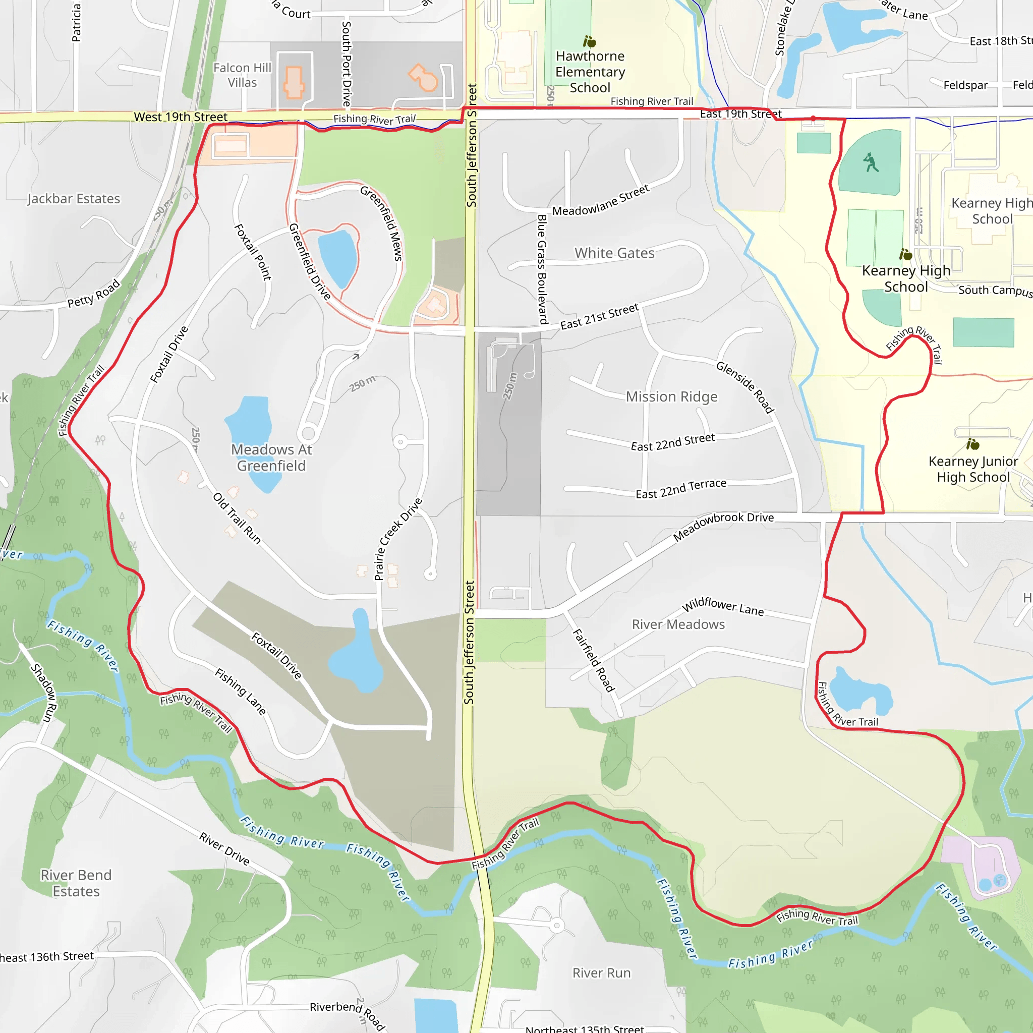 Fiishing River Loop mobile static map