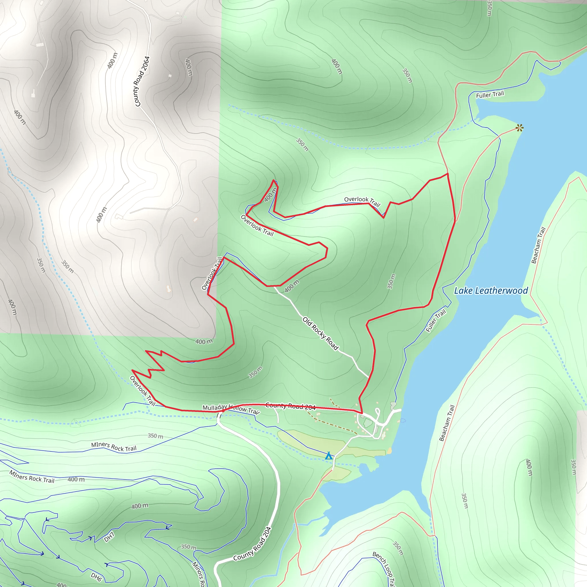 Overlook Loop Trail mobile static map