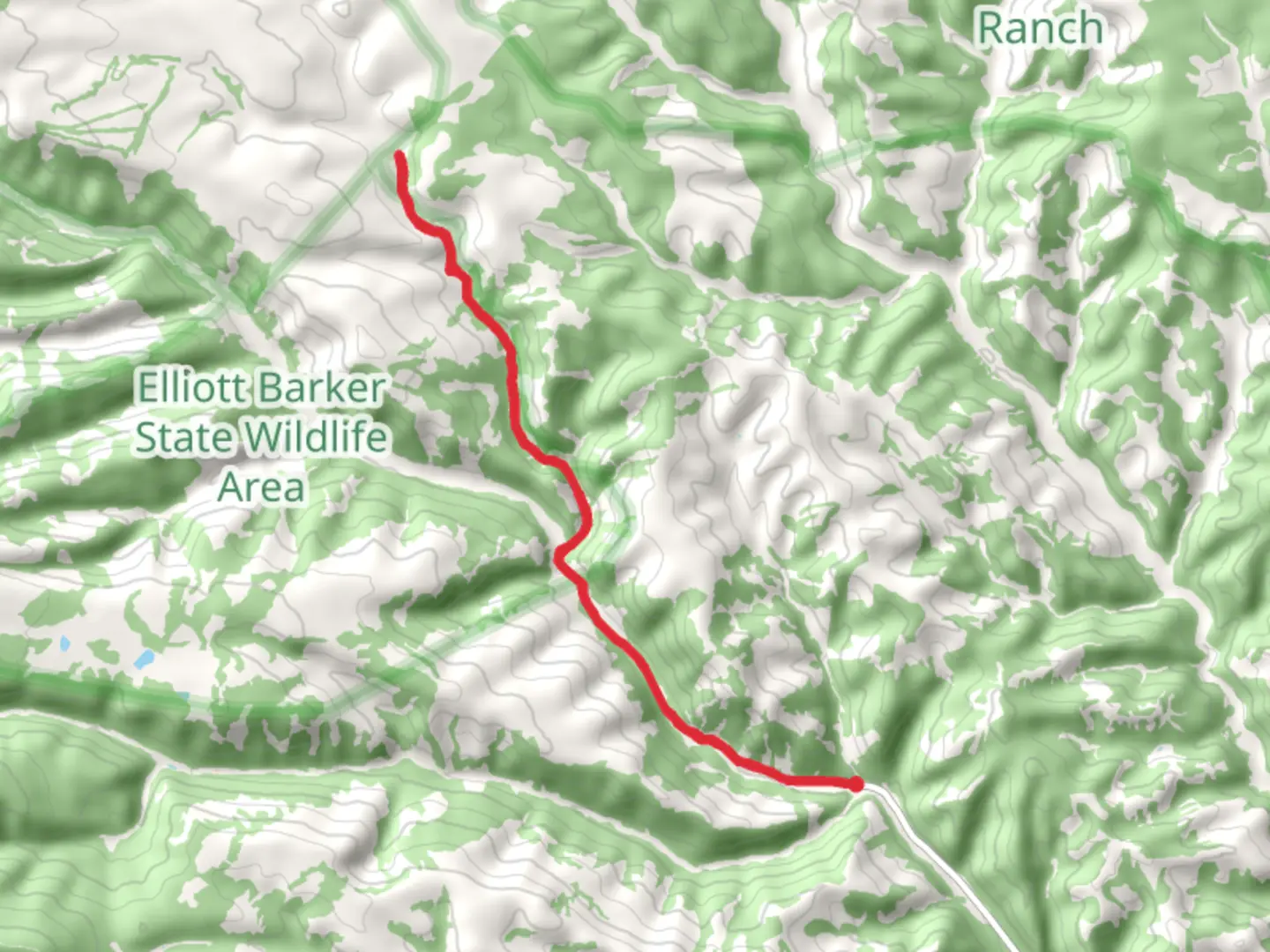 An image depicting the trail Bent to Dan Beard Trail and its surrounding area.