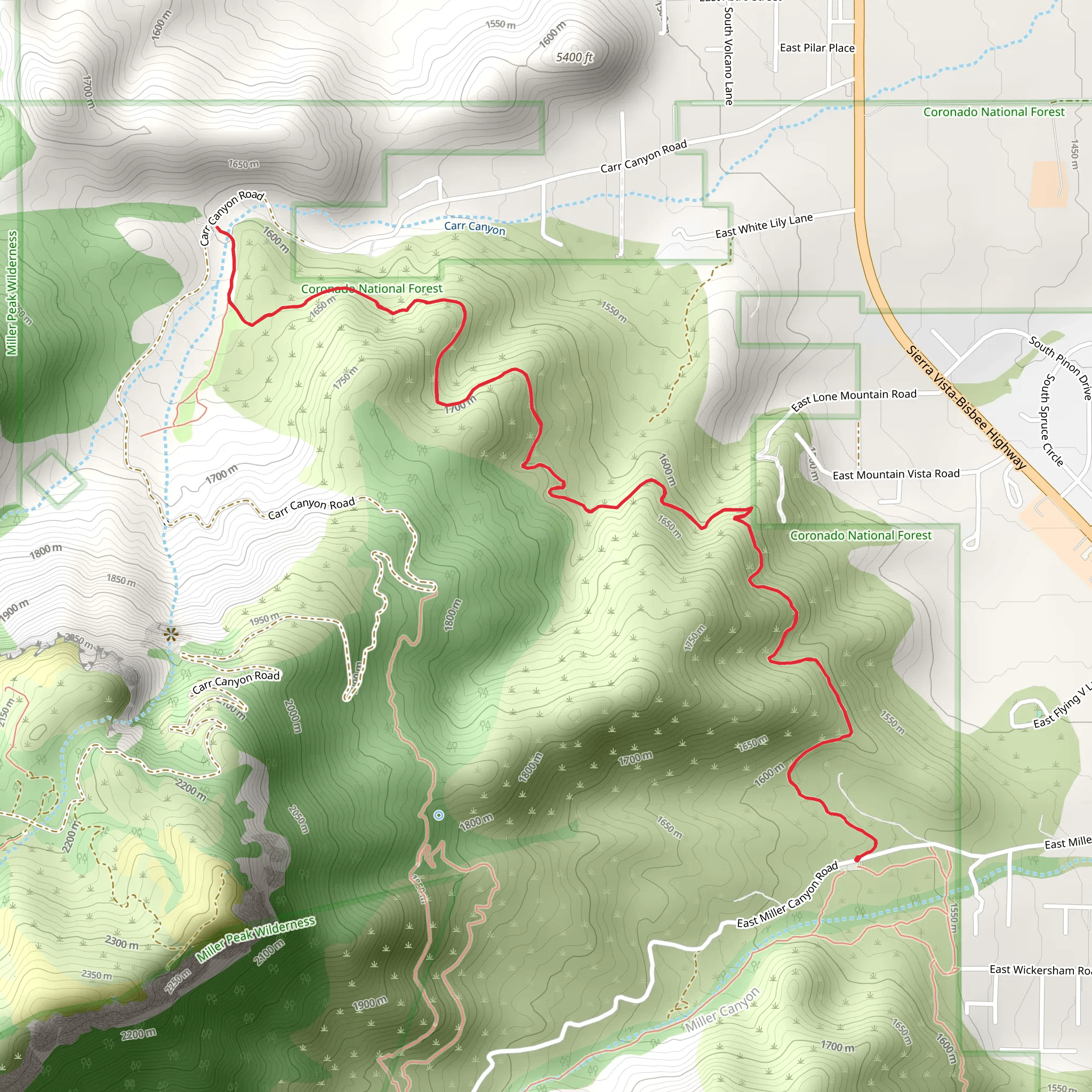 Perimeter Trail mobile static map