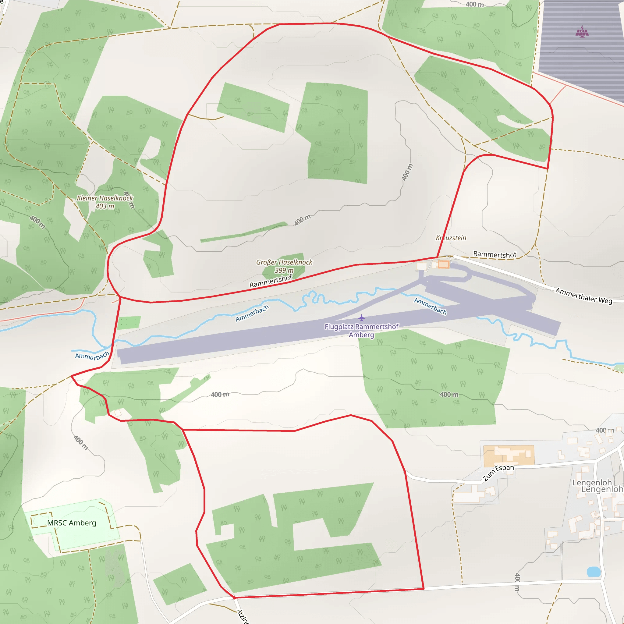 Flugplatz Rammertshof Amberg Loop mobile static map