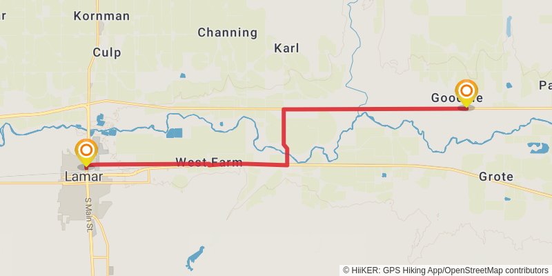 American Discovery Trail South Route - Colorado stage 3 Map