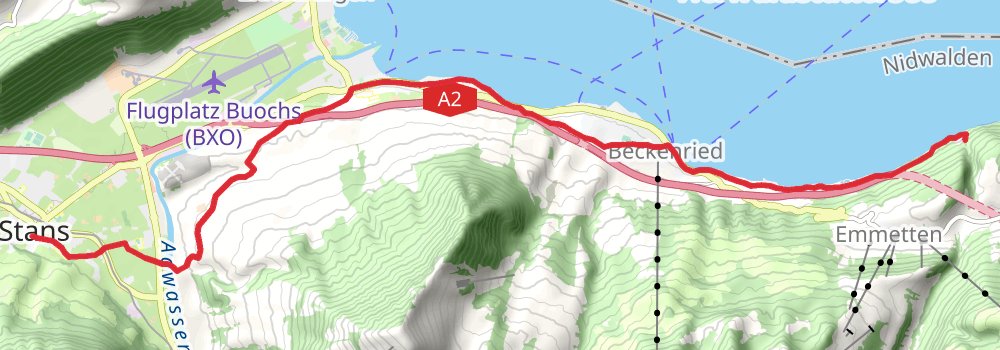Camino Konstanz-Geneva stage 8 Map