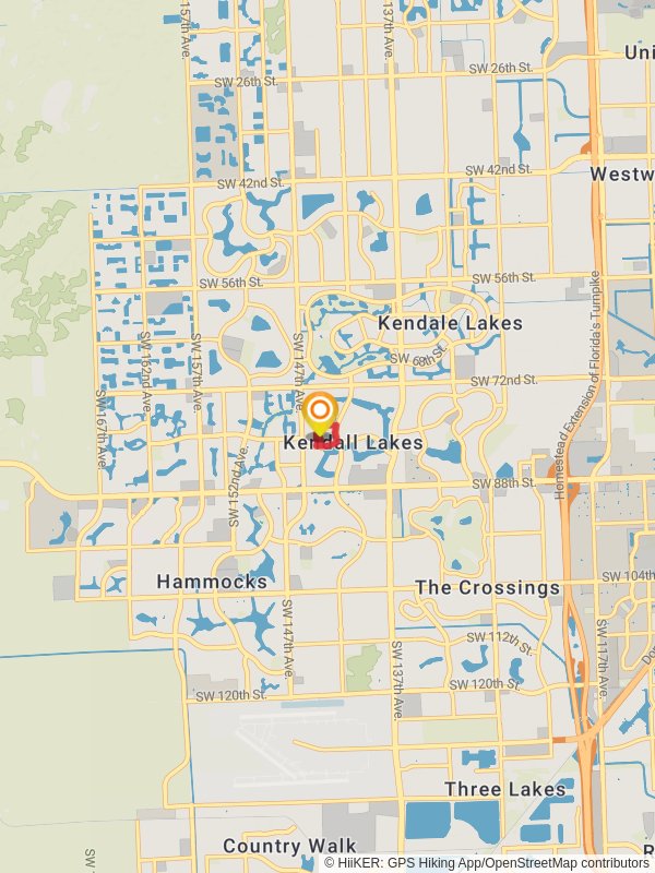 Kendale Lakes Park Loop mobile static map