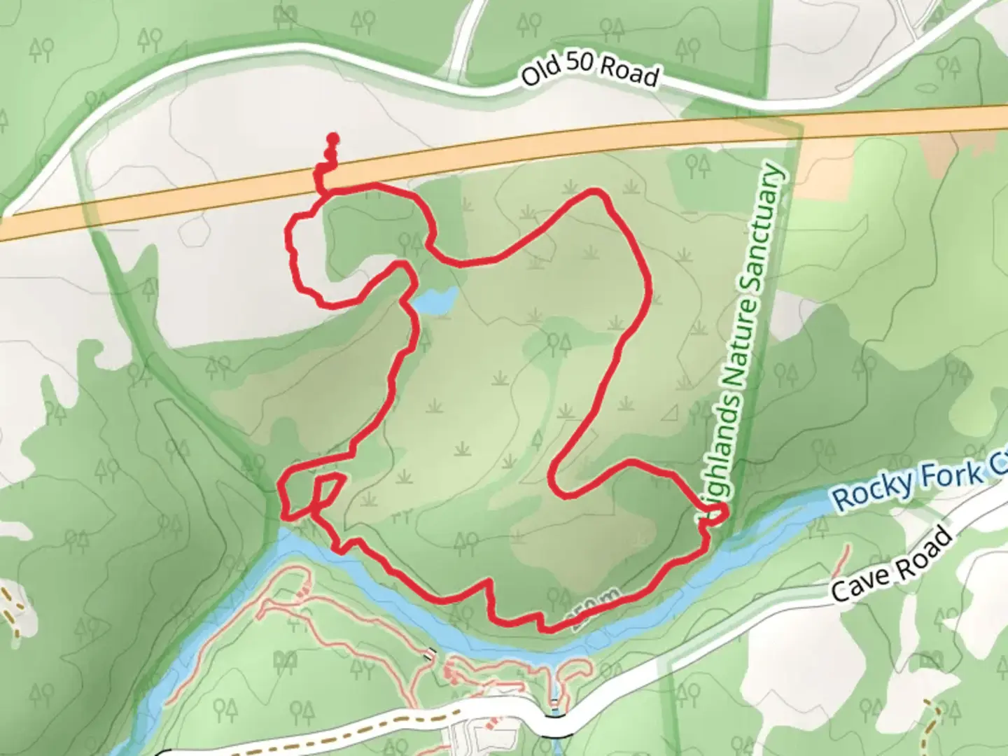 An image depicting the trail Kamelands Loop Trail and its surrounding area.