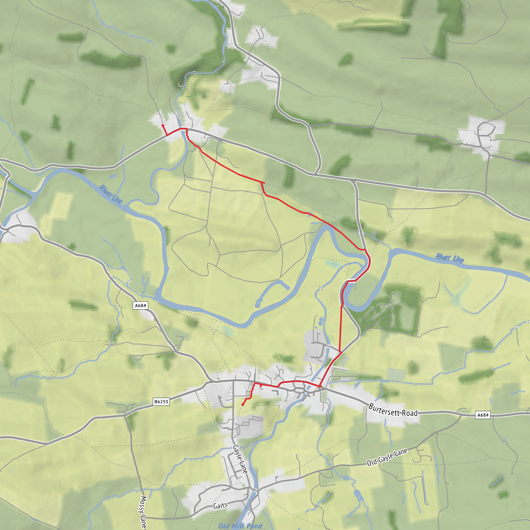 Green Dragon from Hawes mobile static map