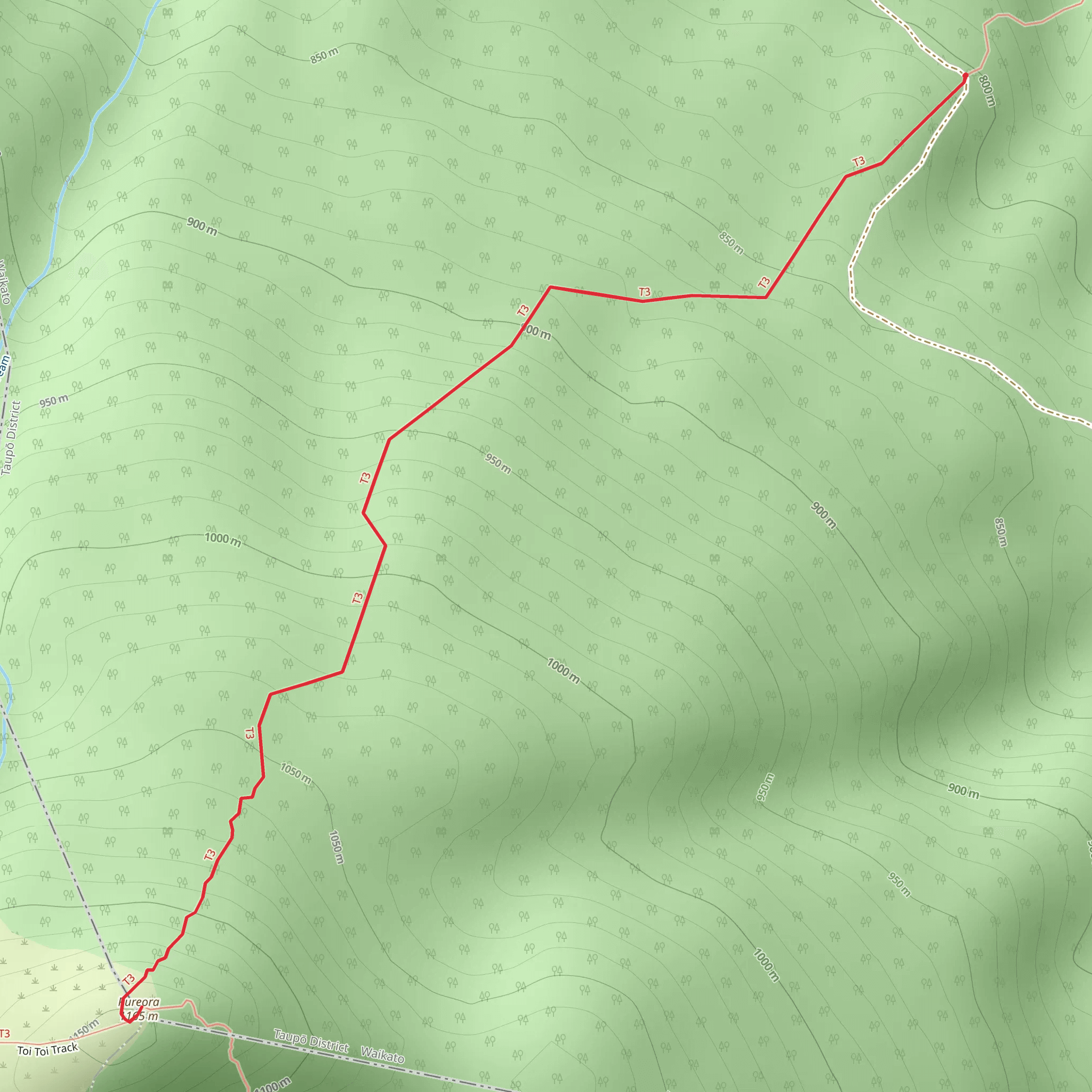 Mount Pureora from Link Road mobile static map