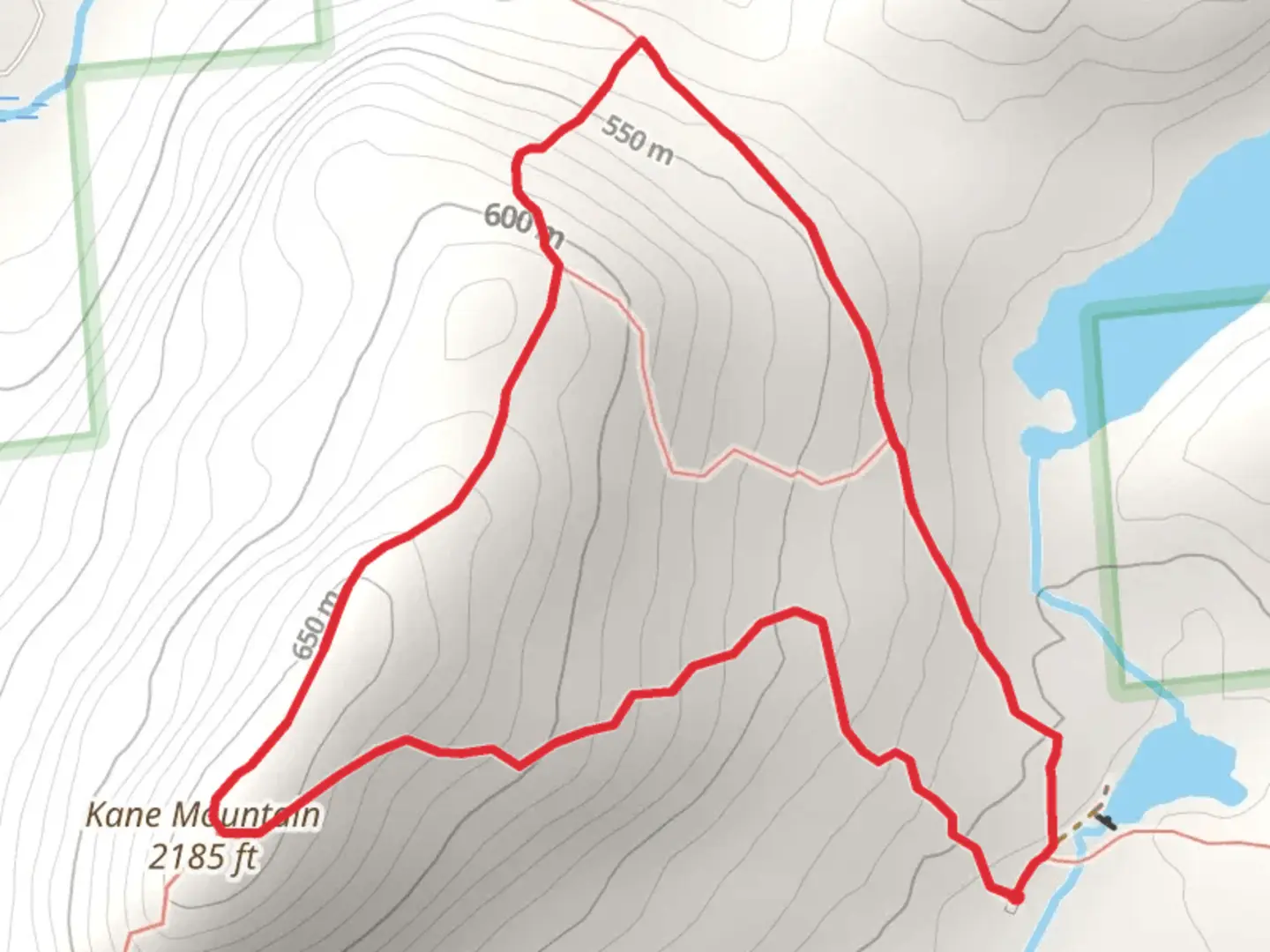 An image depicting the trail Kane Mountains Loop and its surrounding area.