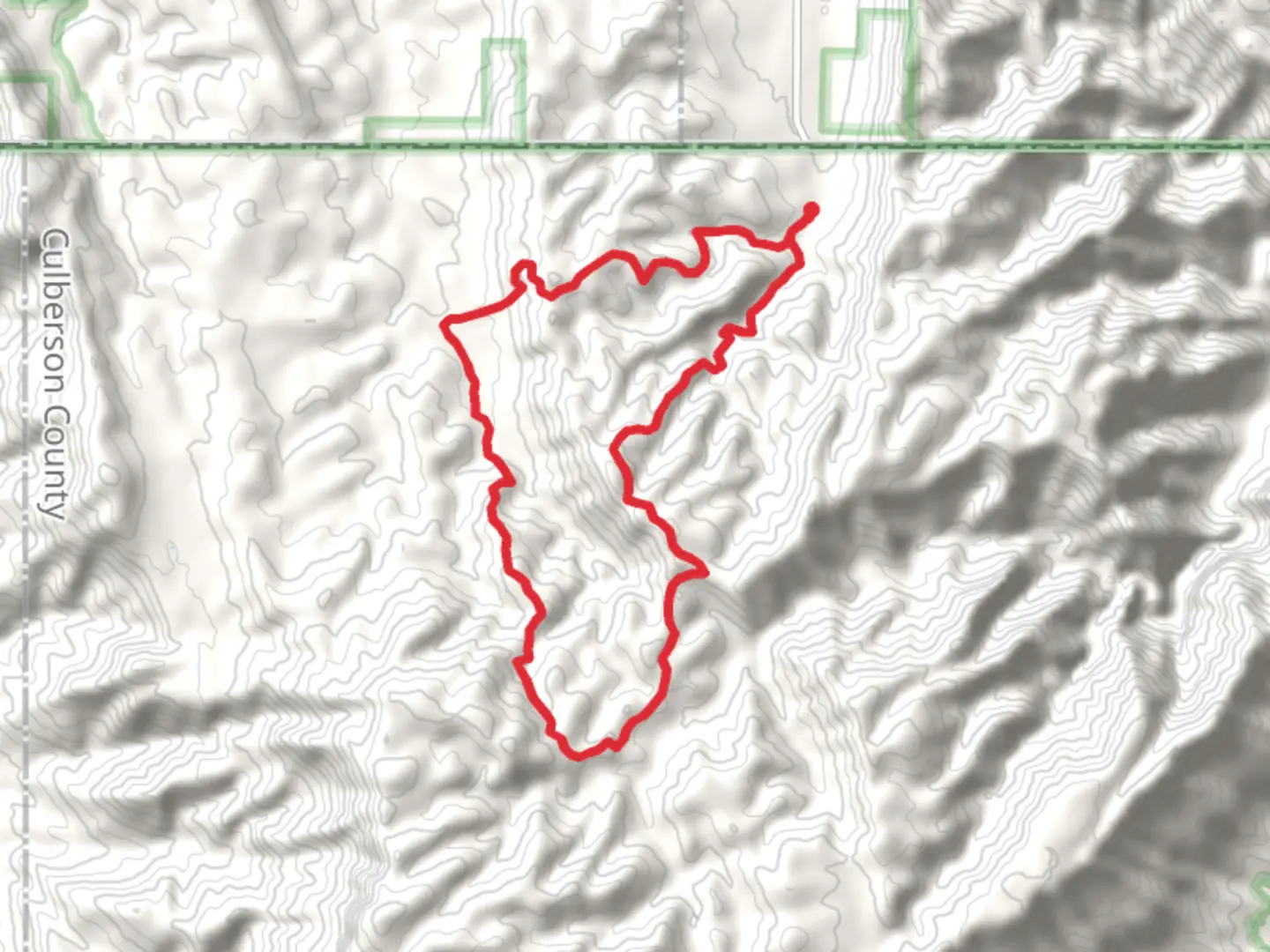An image depicting the trail Bush Mountain and Tejas Loop Trail and its surrounding area.