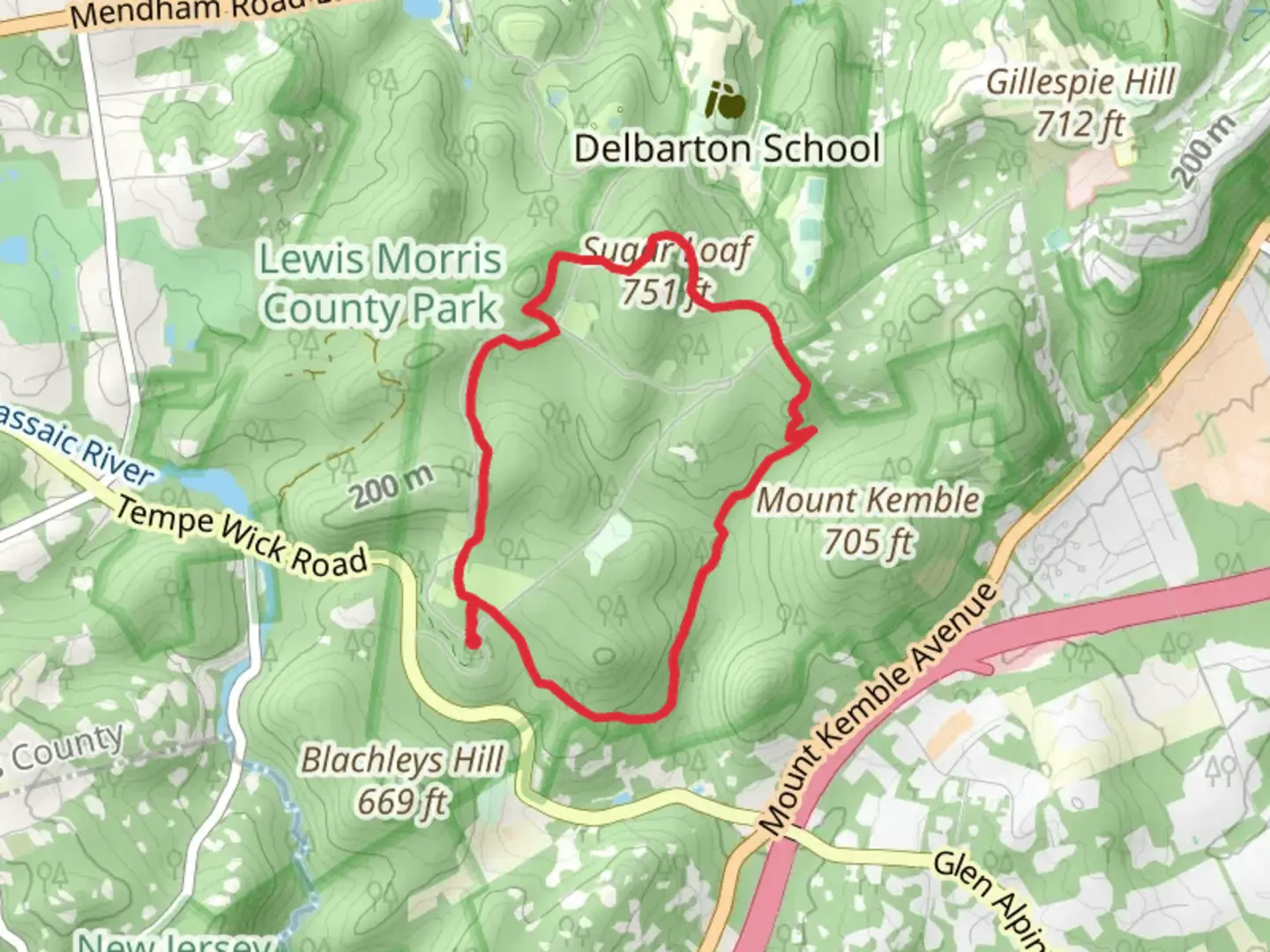 An image depicting the trail Grand and Yellow Loop Trail and its surrounding area.