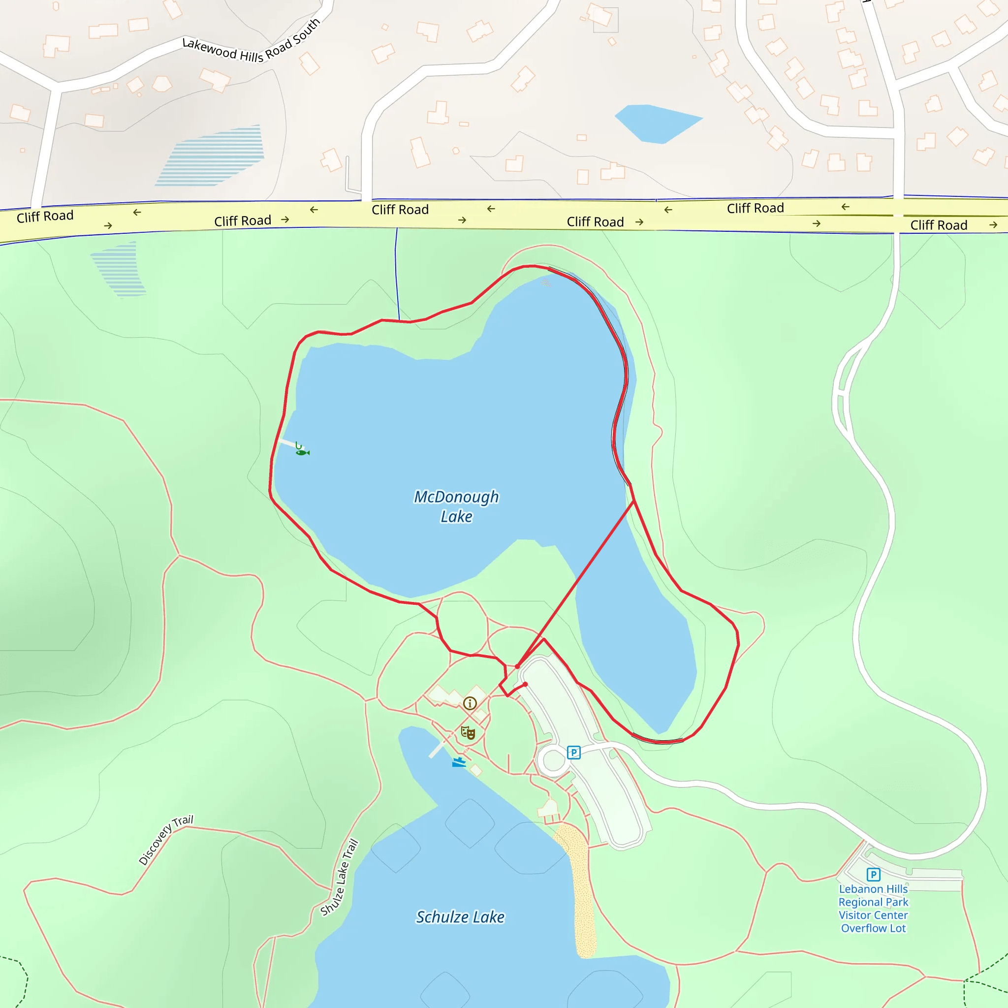 McDonough Lake Loop mobile static map