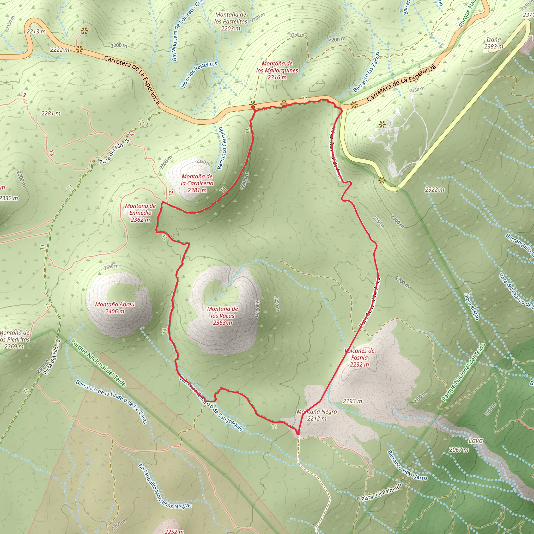 Volcán de Fasnia mobile static map