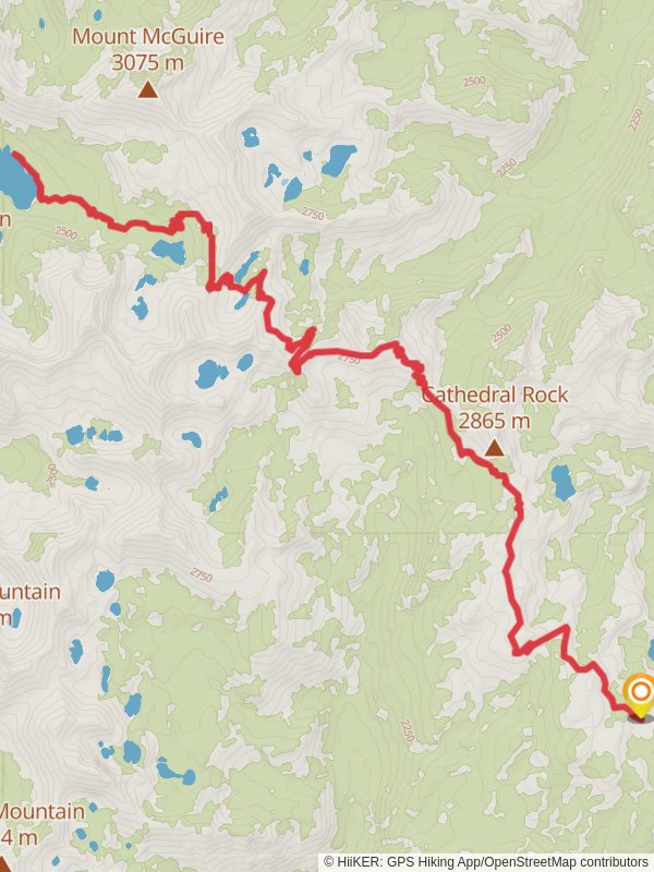 Ship Island Lake via Bighorn Crags Trail