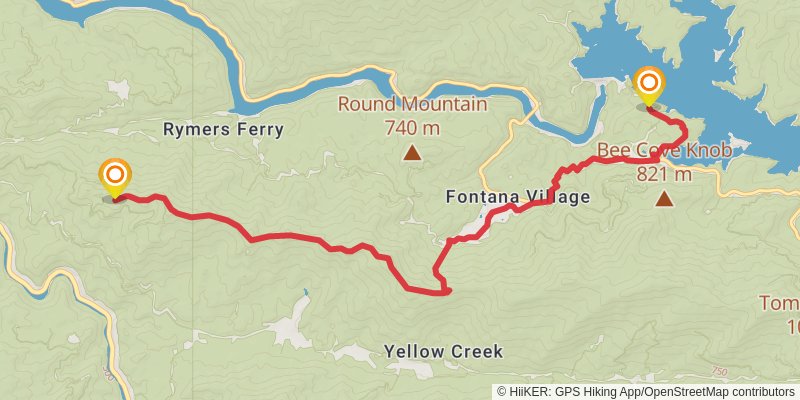 Benton Mackaye Trail stage 21 Map
