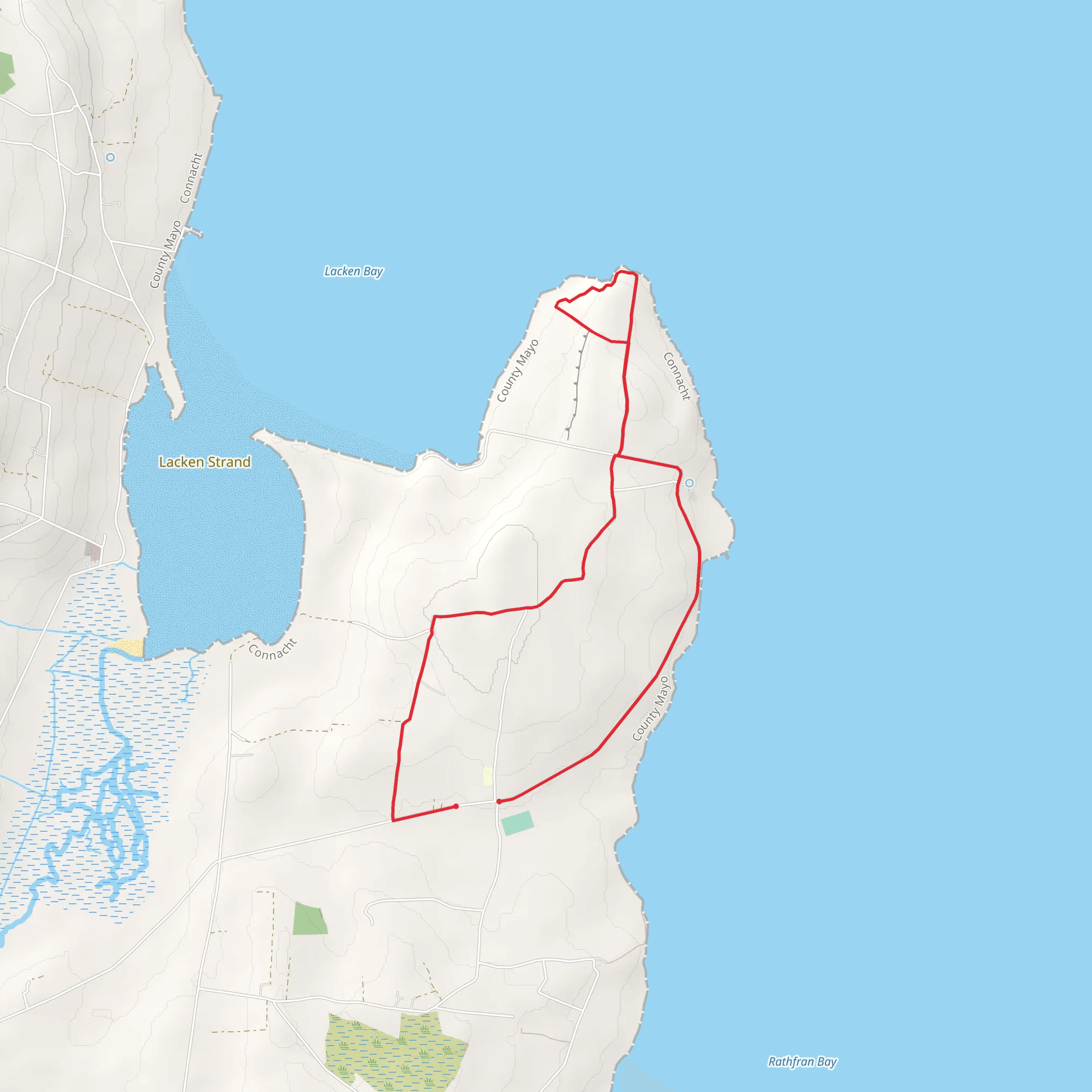 Kilcummin Loop Walks - Blue Loop mobile static map