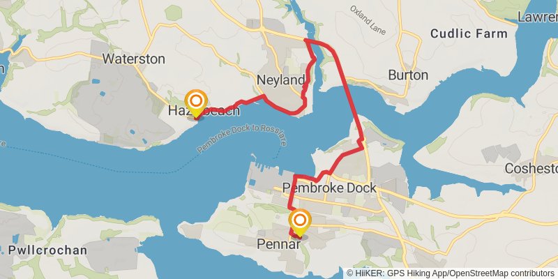 Pembrokeshire Coast Path stage 12 Map