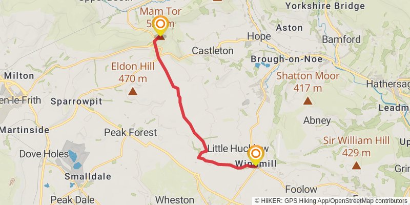 Derbyshire Portway stage 5 Map