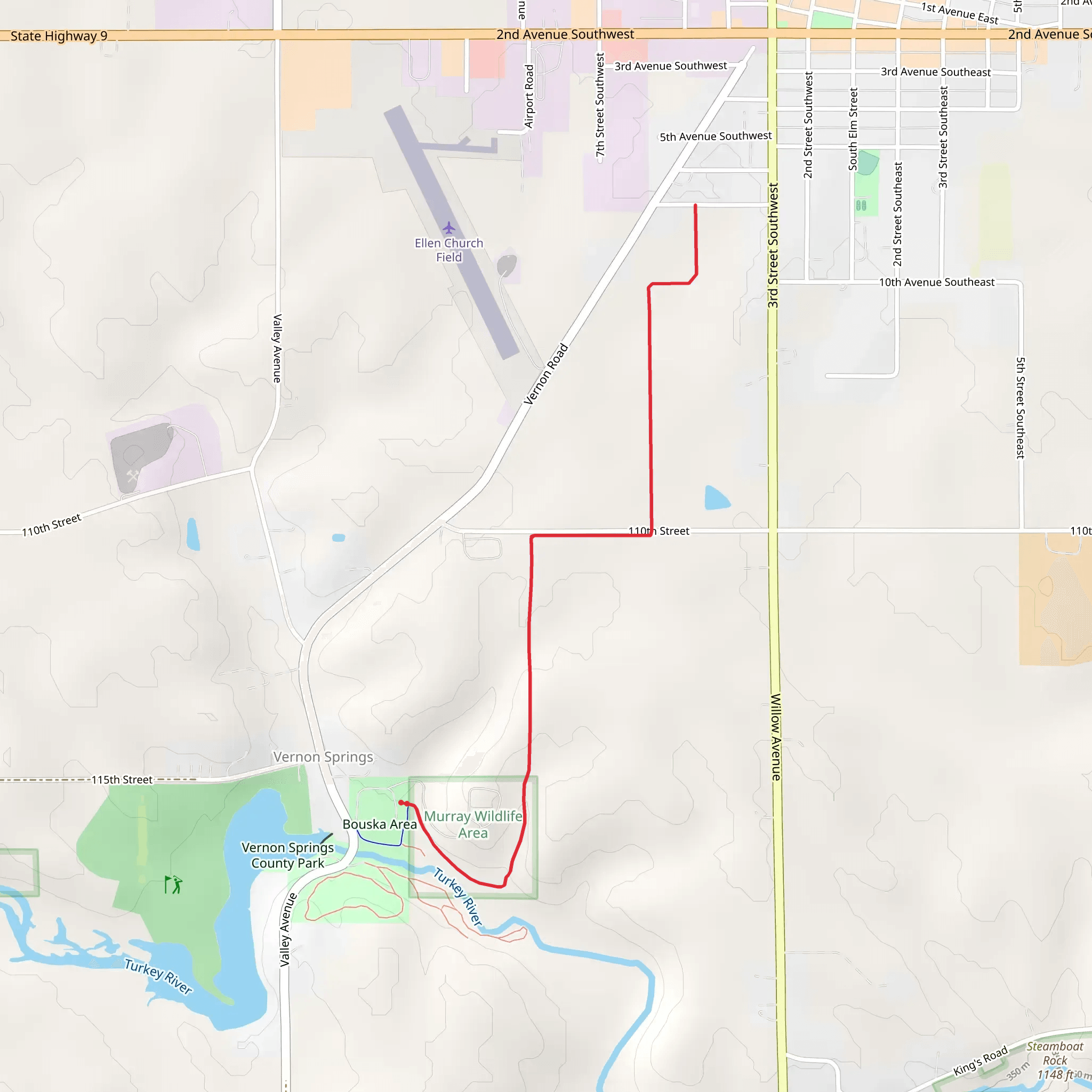 Prairie Springs Trail mobile static map