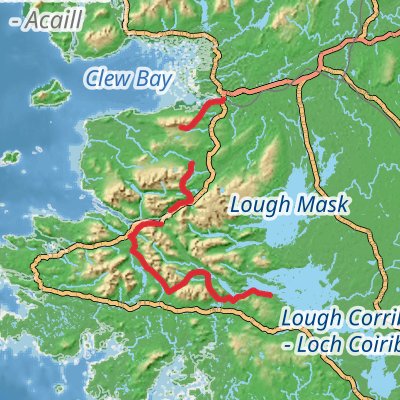 Connemara and the West of Ireland 8-Day Gentle Tour (Hillwalk Tours) mobile static map
