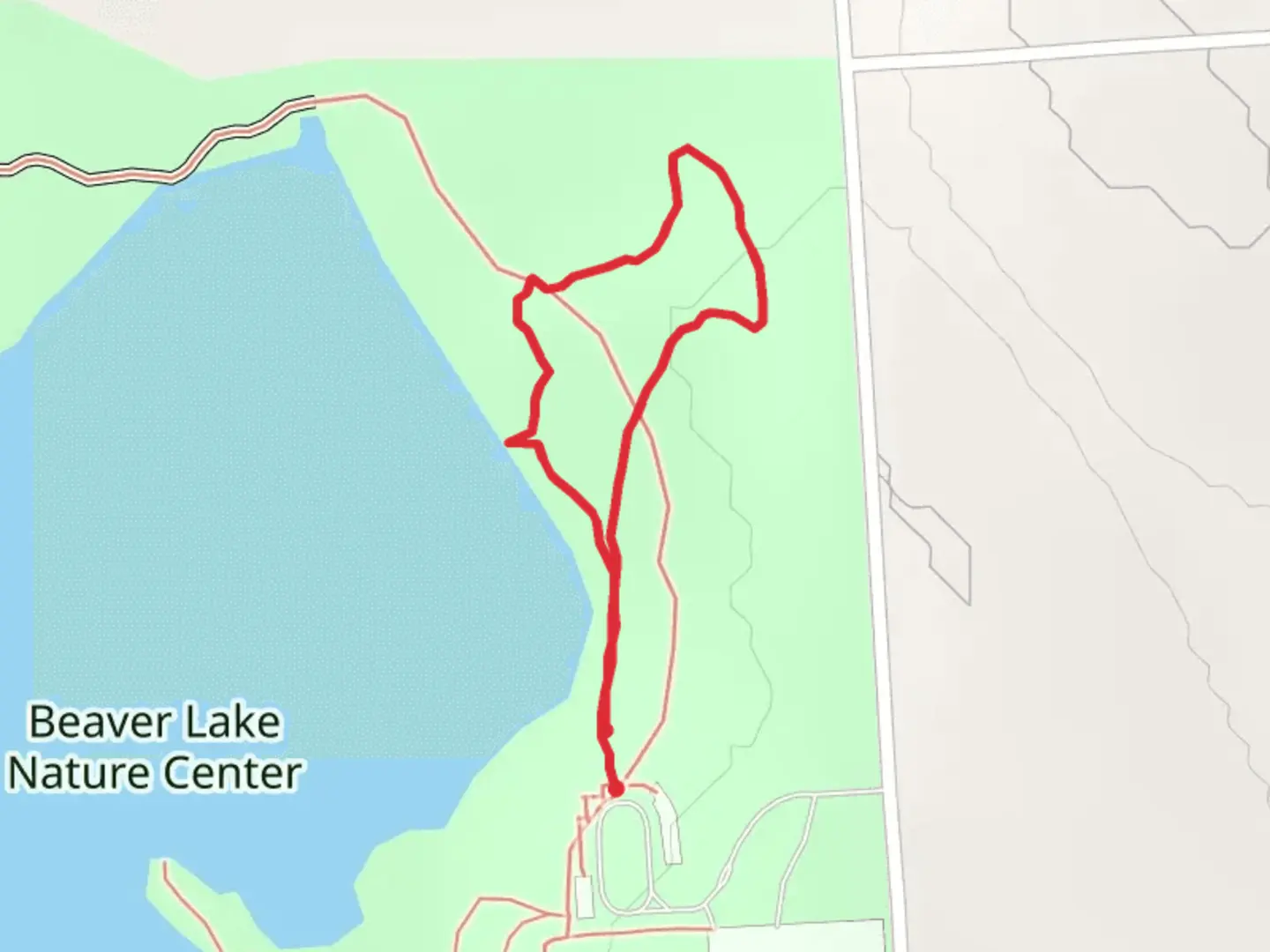 An image depicting the trail Trail near Mud Lake and its surrounding area.