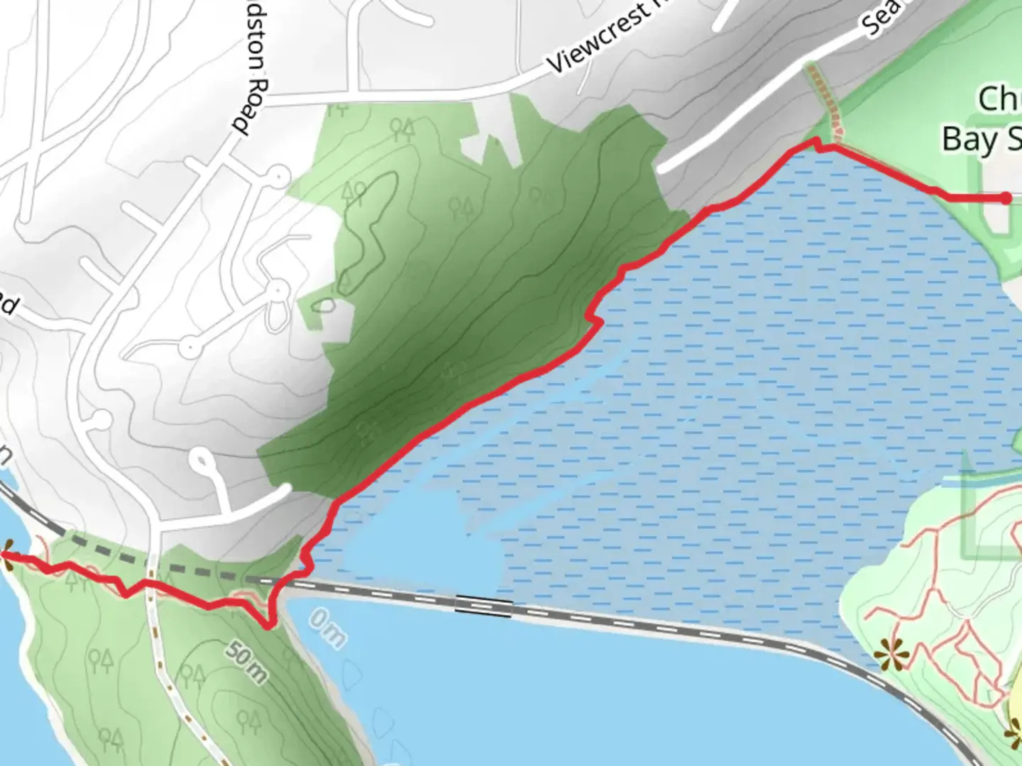 An image depicting the trail Clark's Point and its surrounding area.