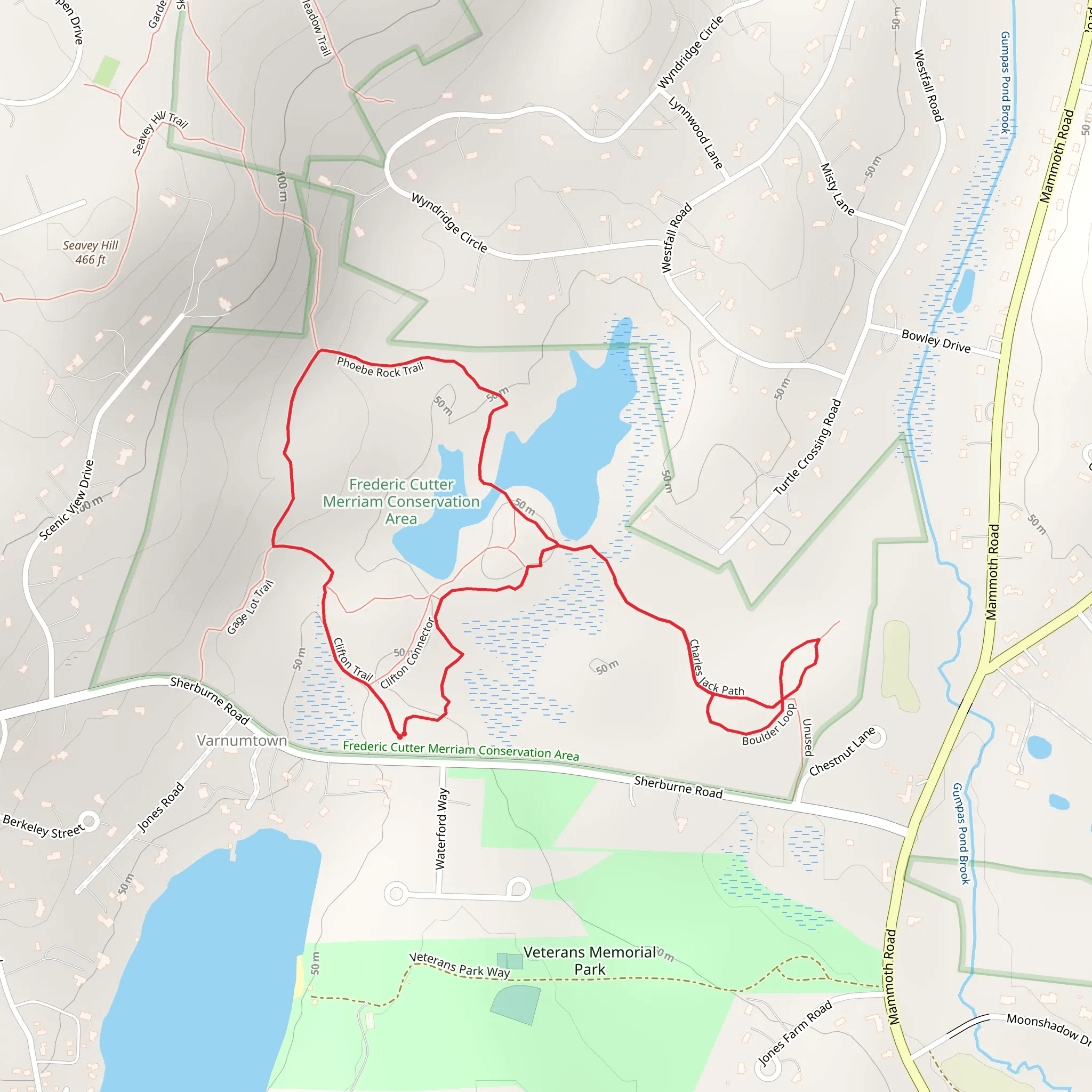 Phoebe Rock Loop Trail mobile static map