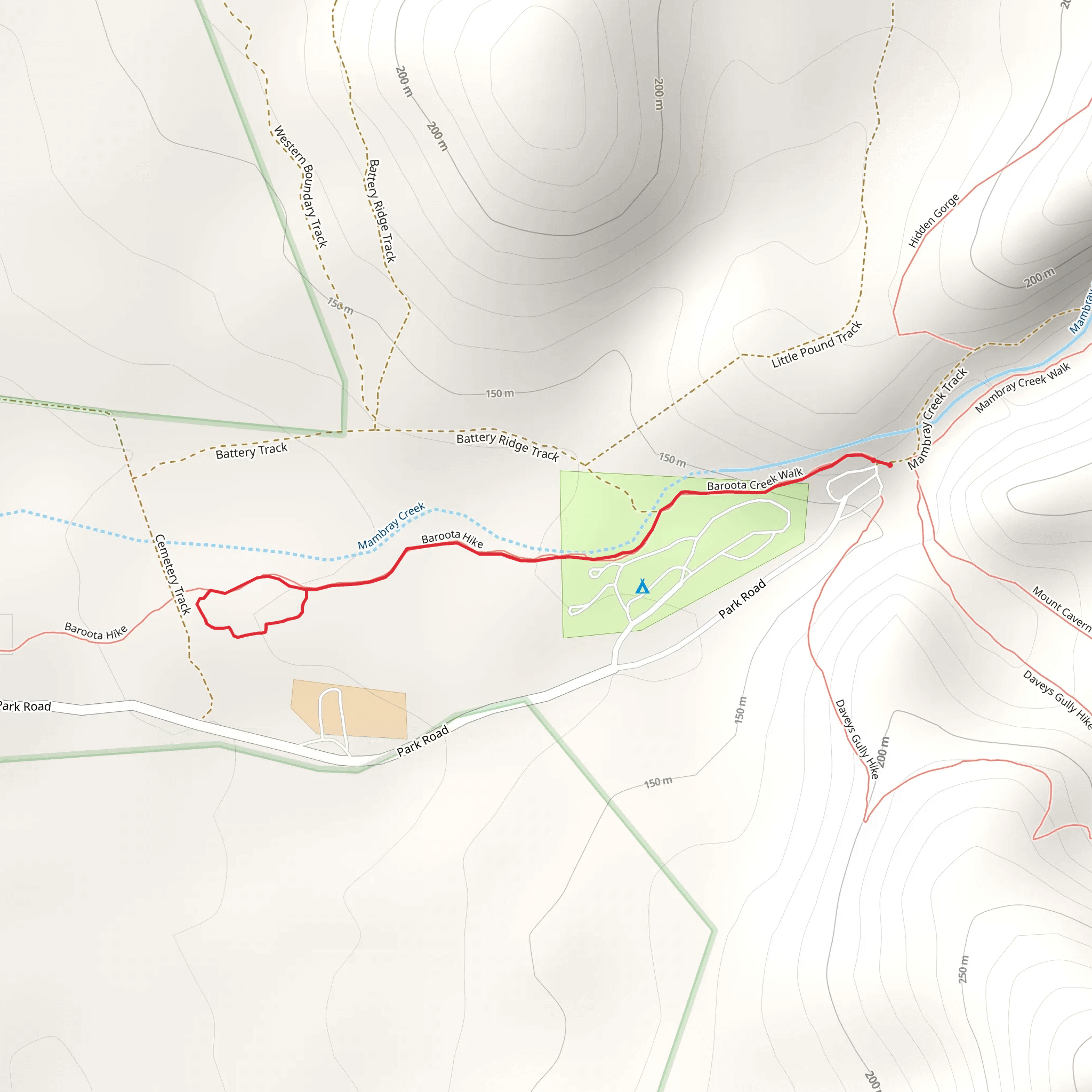 Mambray Creek Walk mobile static map