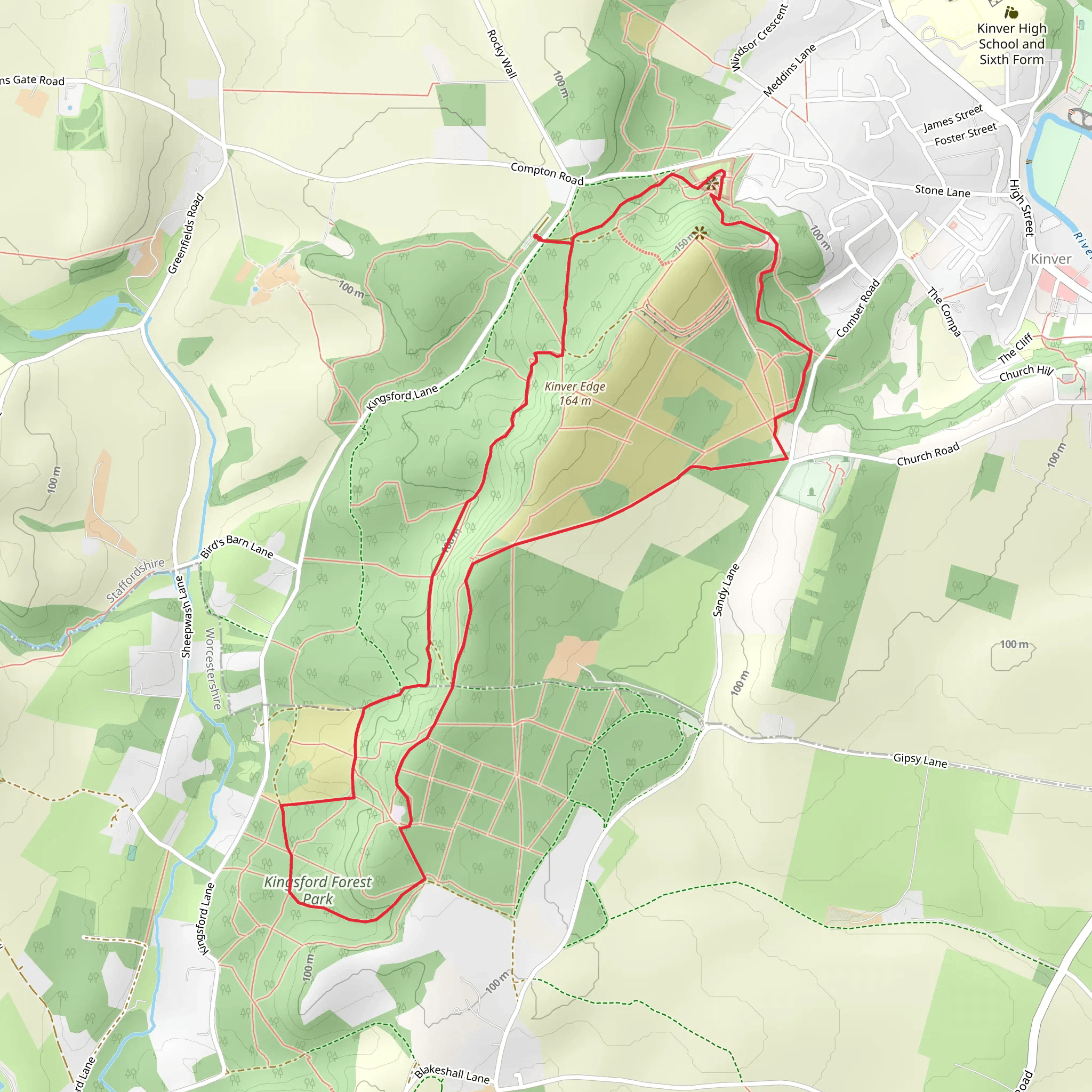 Kingsford Forest Park Walk mobile static map