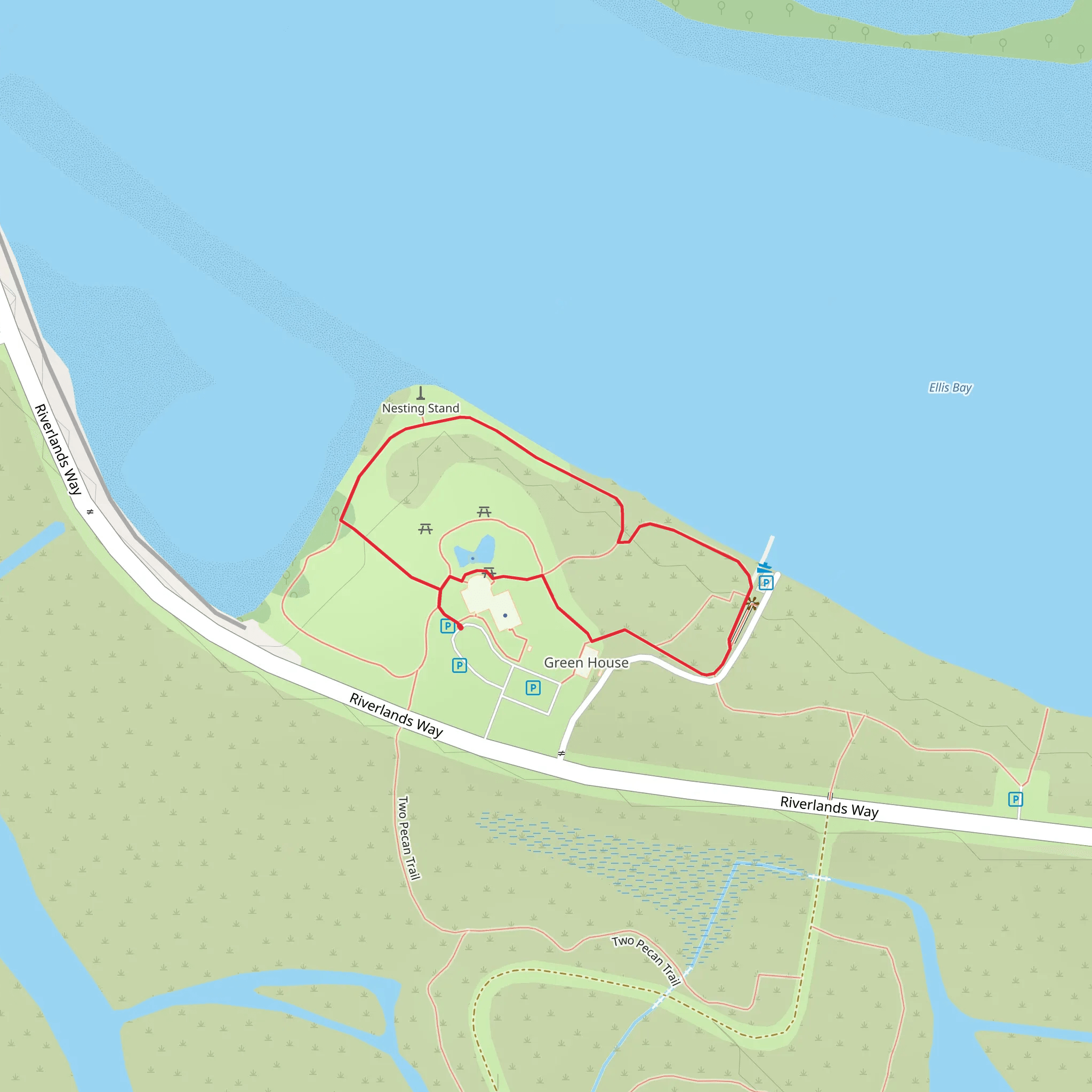 Alton Slough Overlook mobile static map