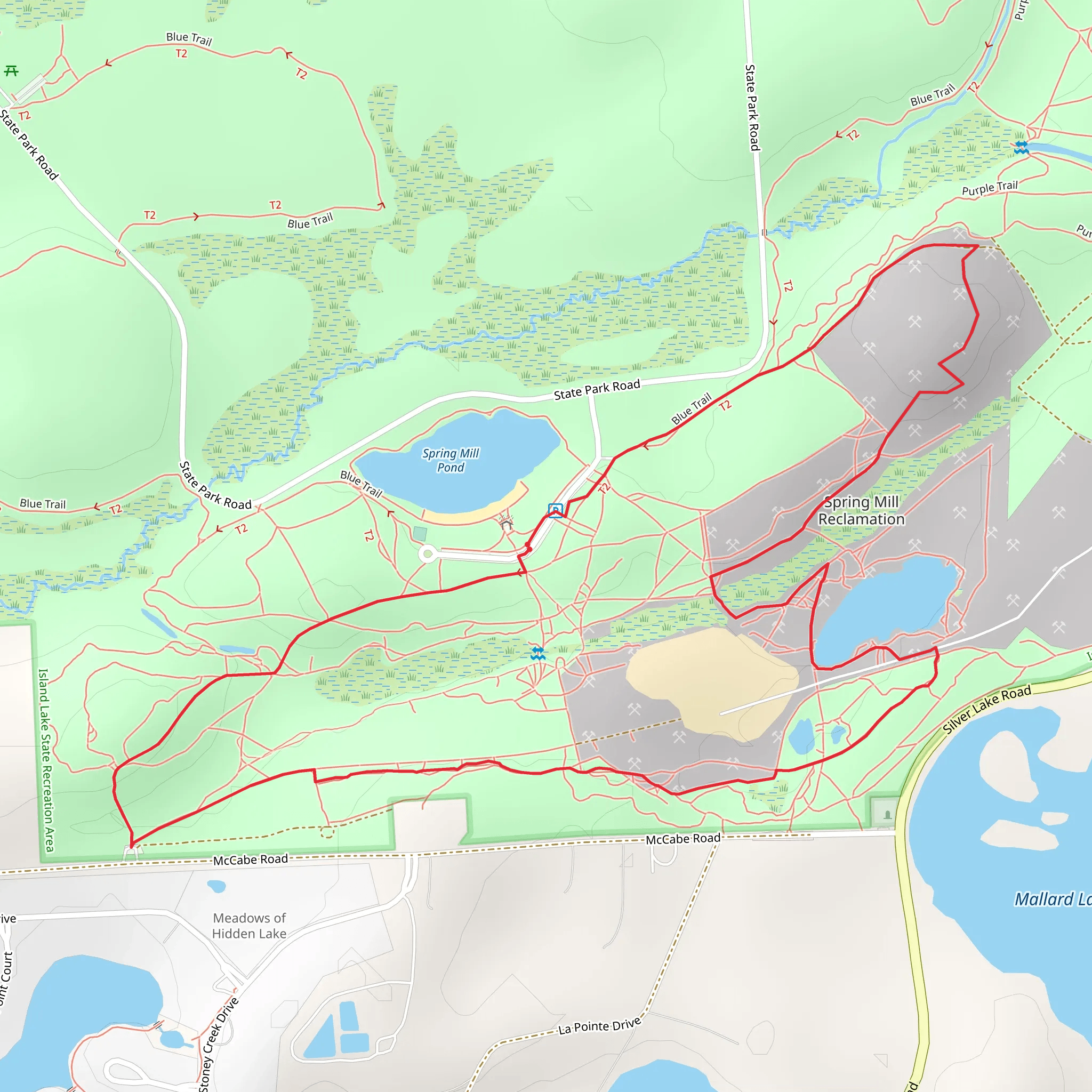 Blue Trail Loop mobile static map