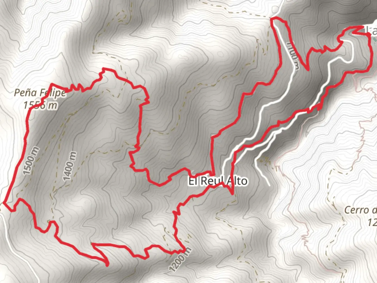 An image depicting the trail High Reul PR A 372 and its surrounding area.