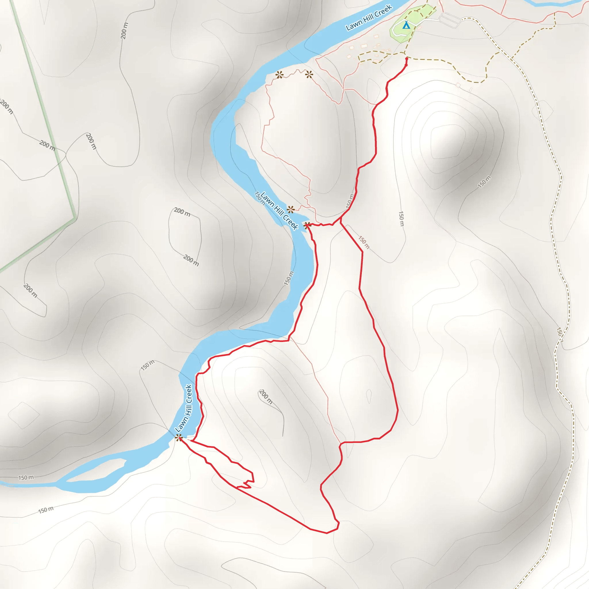Upper Gorge Lookout Track mobile static map