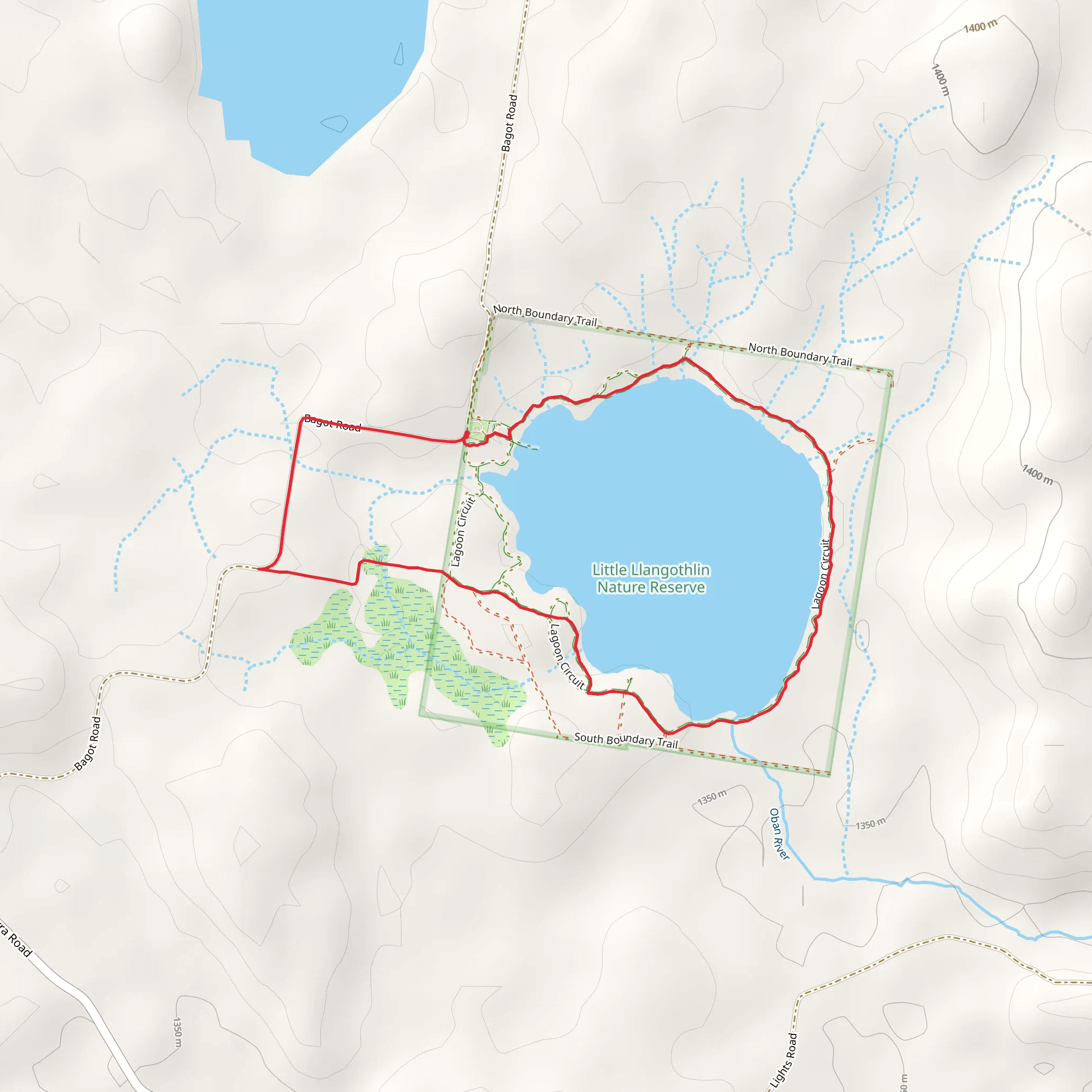 Lagoon Circuit Track mobile static map