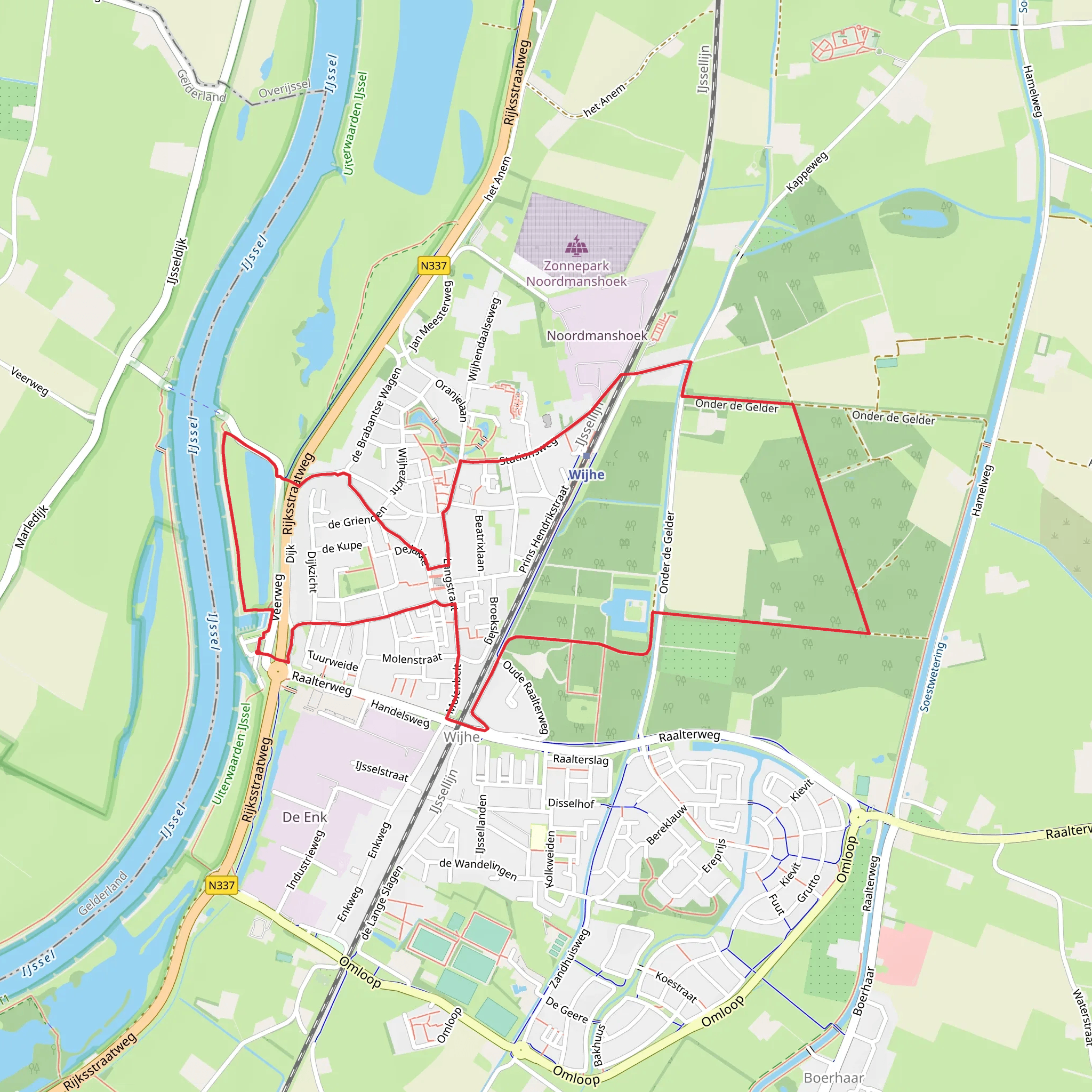 Havenpad and Sallandpad Loop mobile static map