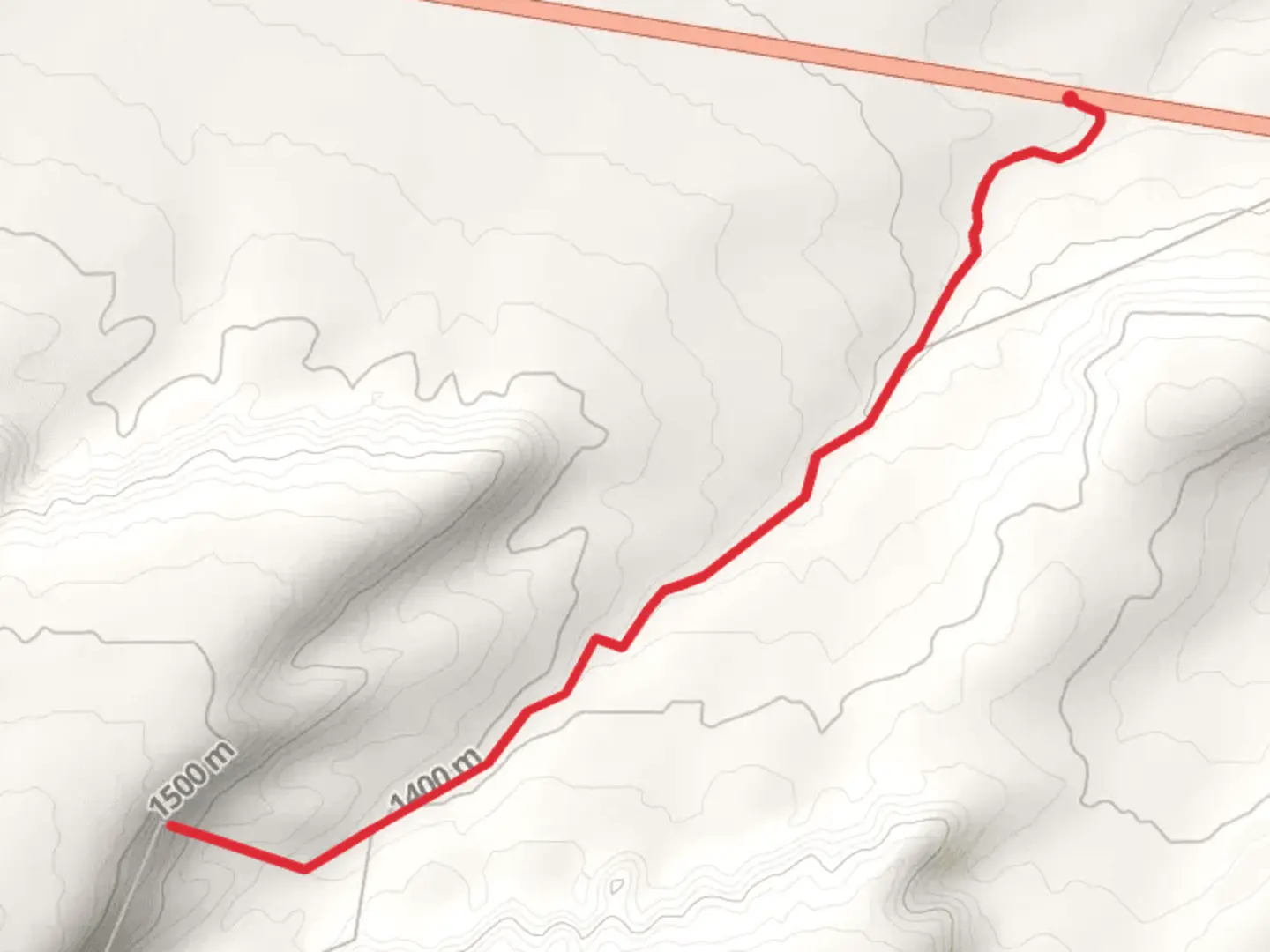 An image depicting the trail Buck Tank Draw and Birthday Arch and its surrounding area.