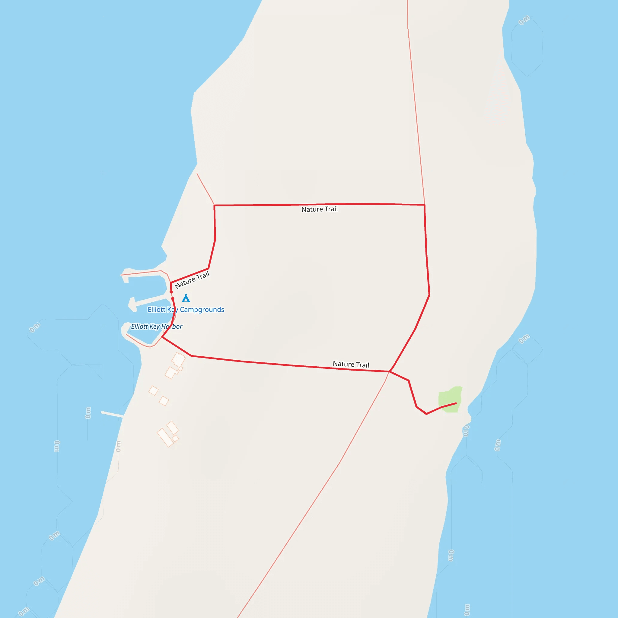 Elliott Key Loop mobile static map