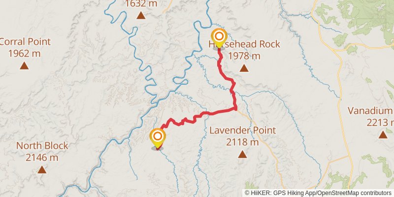 Hayduke Trail alt 4 Map