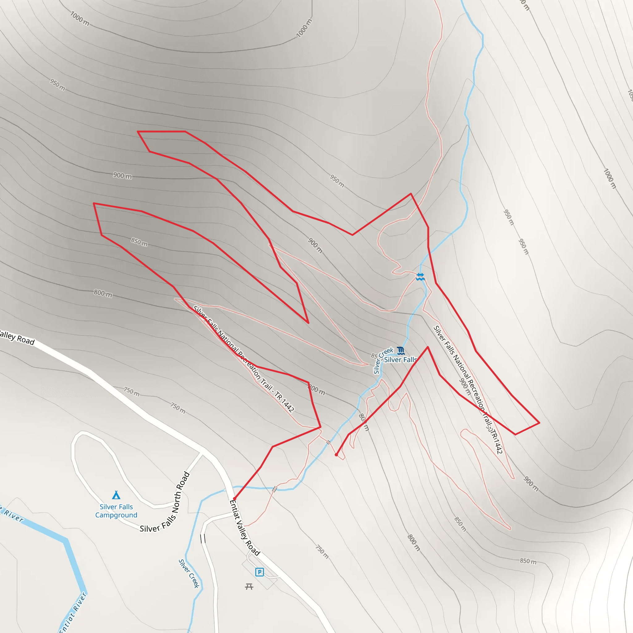 Silver Fall National Recreation Trail mobile static map