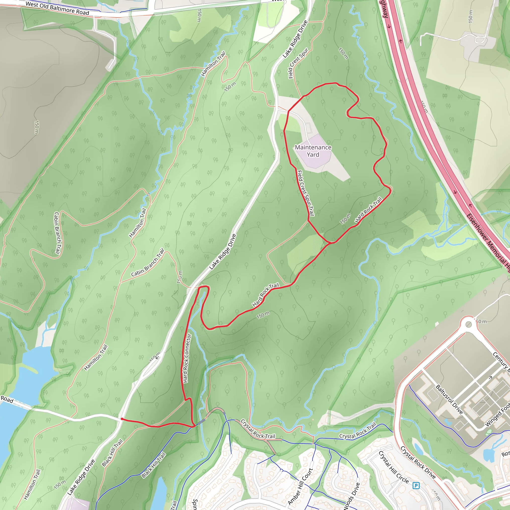 Hard Rock Loop Trail mobile static map