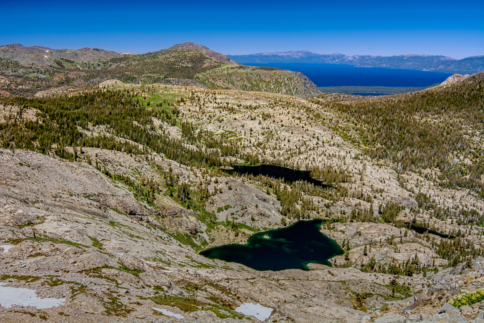 An image depicting the trail Ralston Peak Trail from Camp Sacramento Road and its surrounding area.