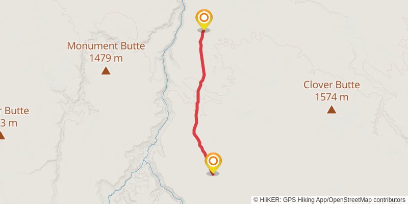 Idaho Centennial Trail stage 3 Map
