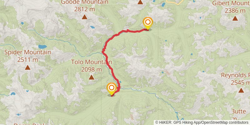 Pacific Crest Trail - Washington stage 43 Map