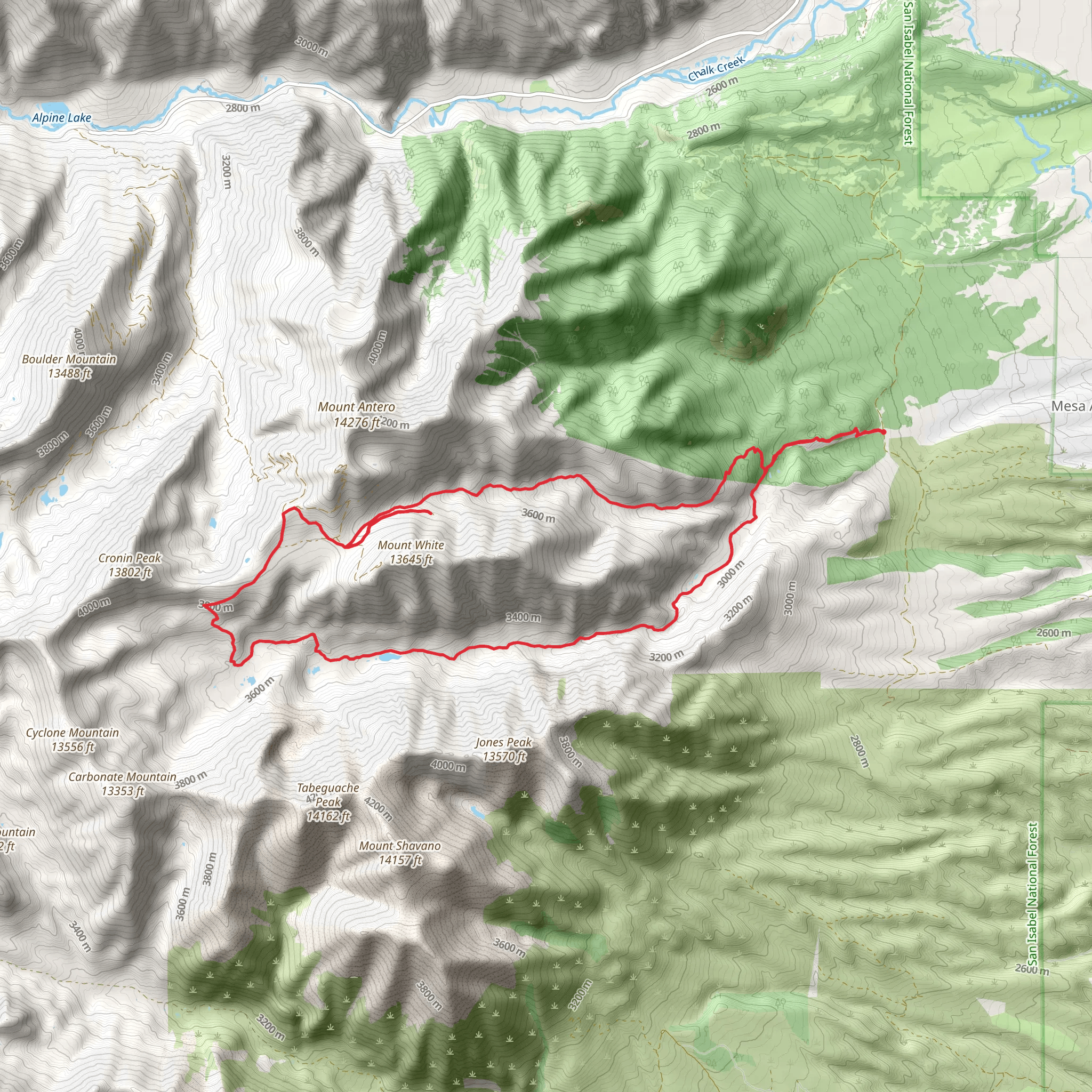 Browns and Little Browns Creek Loop Trail mobile static map