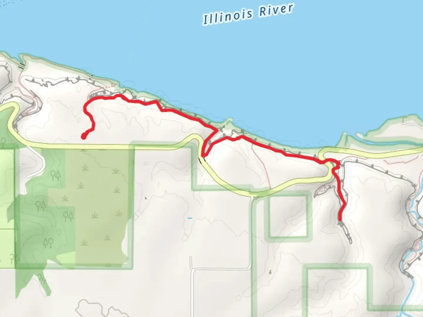An image depicting the trail Parkman's Plain Trail Out and Back and its surrounding area.