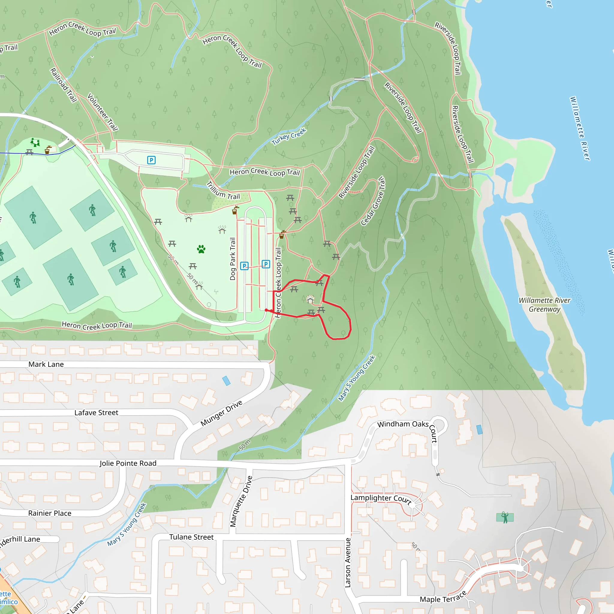 Nature Loop Trail mobile static map