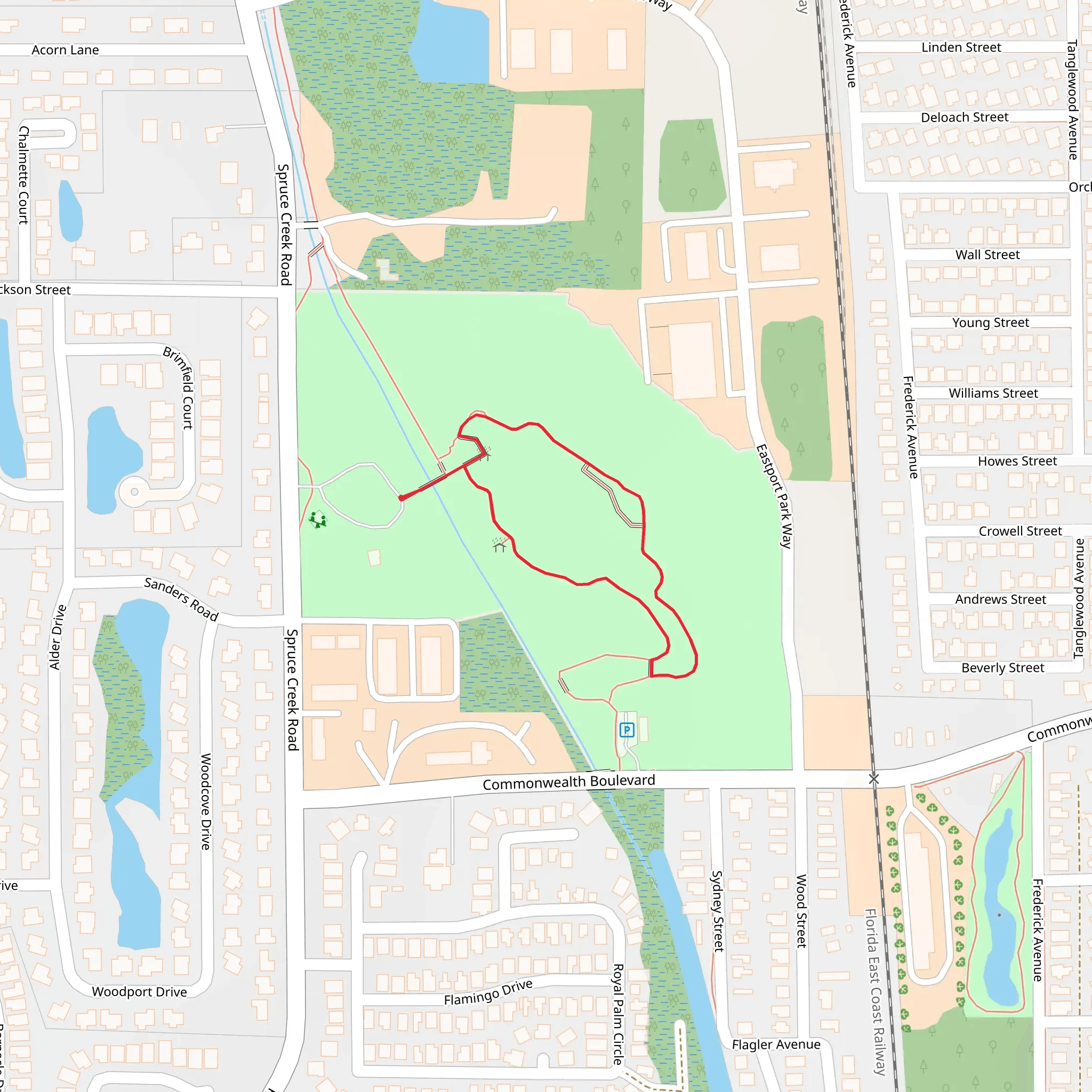 Buschman Park Loop mobile static map