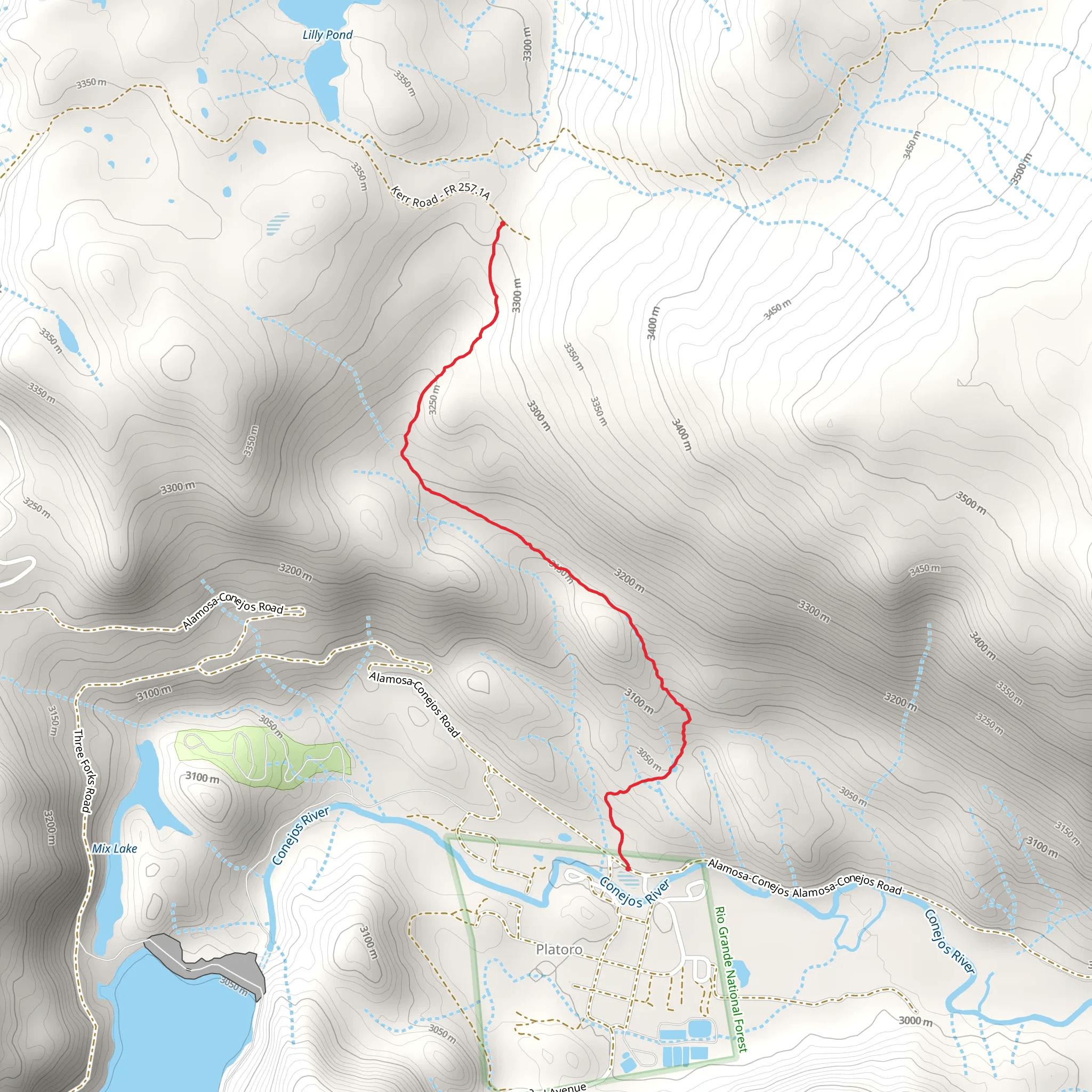 Sawmill Gulch Trail mobile static map